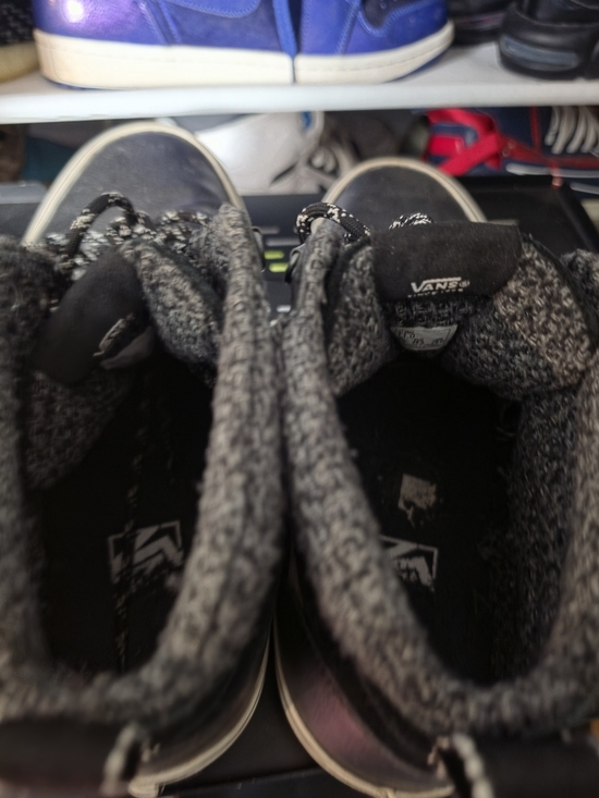 ? Vans PRO Black & White Sk8-Hi Sneakers Boots Fur Wool Laces  Size 11 Men\'s main image 4